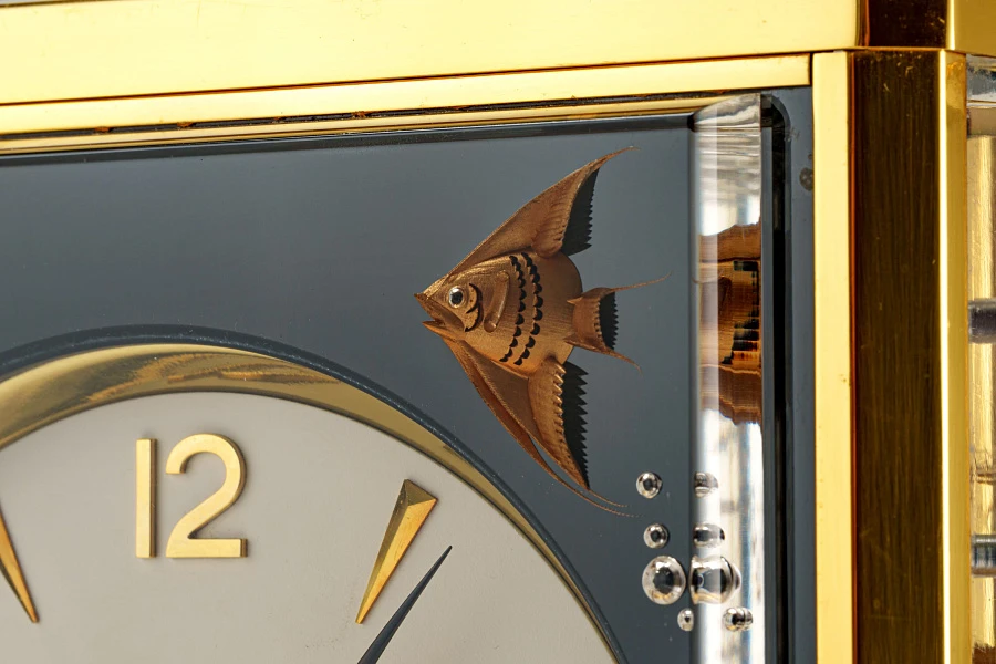 Atmos Table Clock with Intricate Decorations