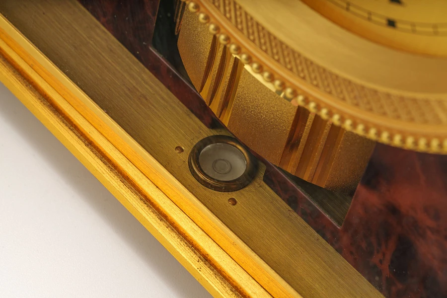 Atmos Table Clock in Tortoise Shell Style