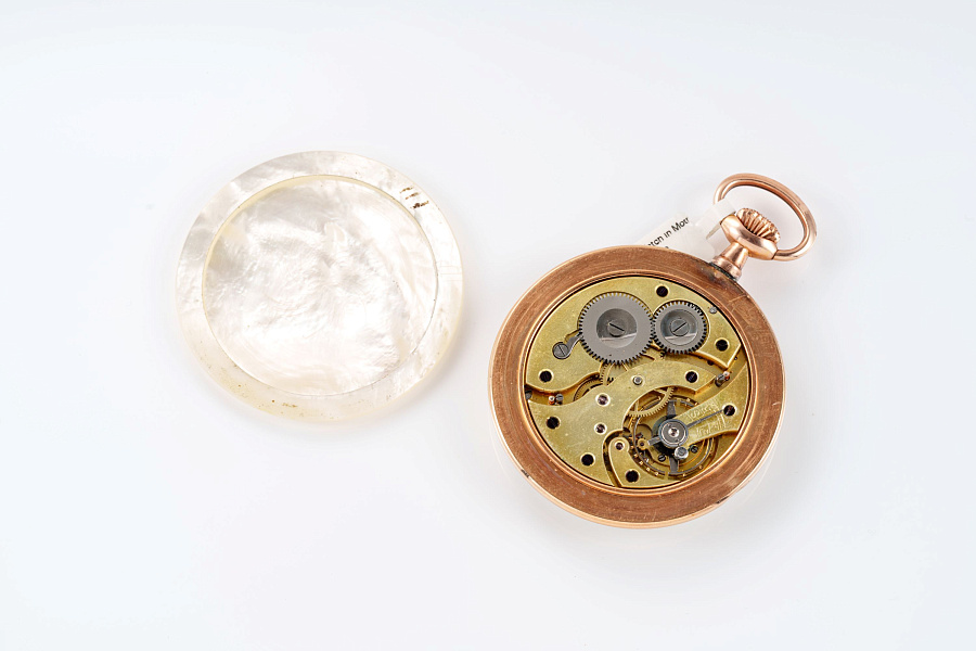 Pocket Watch in Mother of Pearl Case