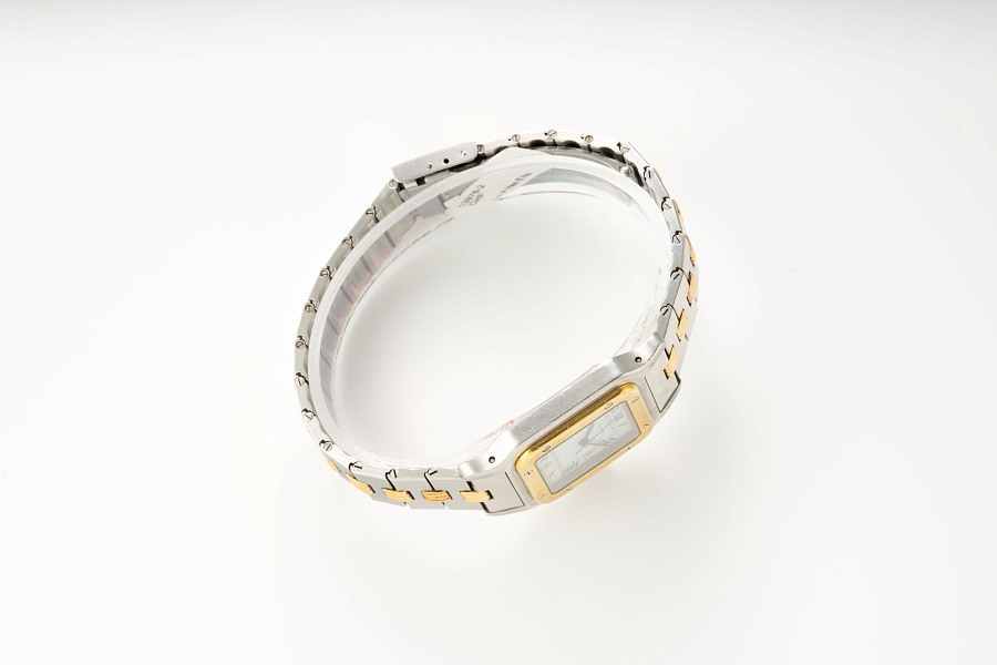 Santos Godron Ref. 2961 in Stainless Steel and 18k Yellow Gold