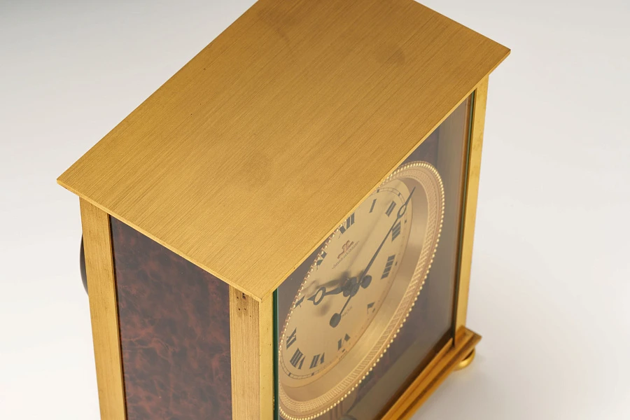 Atmos Table Clock in Tortoise Shell Style