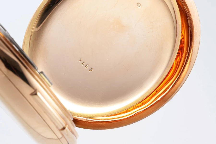 Monopusher Chronograph Minute Repeater Pocket Watch in 18k Rose Gold