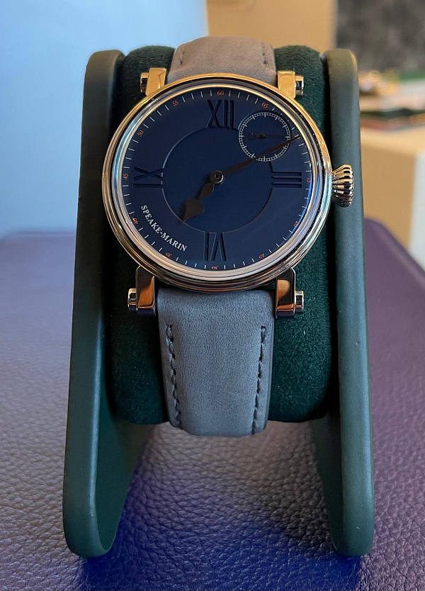 One & Two Academic Metallic Blue Titanium