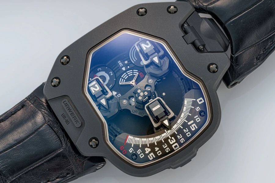 UR-110 Turbine Automatic in Black Coated Titanium