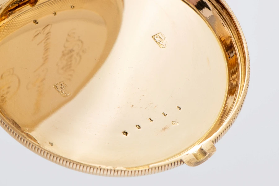 Pocket Watch in 18k Yellow Gold