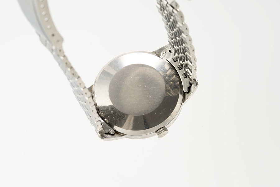 Stainless Steel Automatic Watch Ref. 648 on a Gay Frères Bracelet