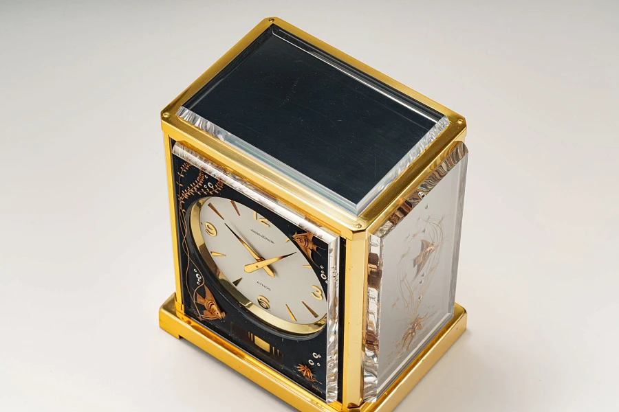 Atmos Table Clock with Intricate Decorations