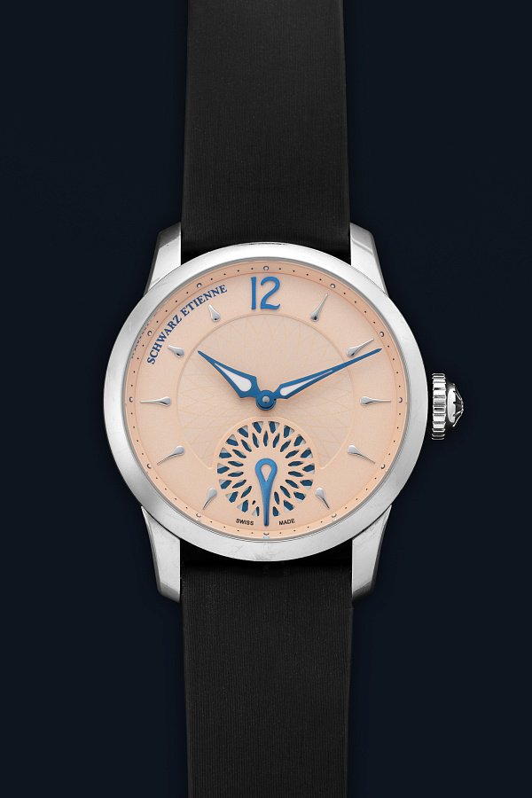 Salmon Dial Watch in Stainless Steel