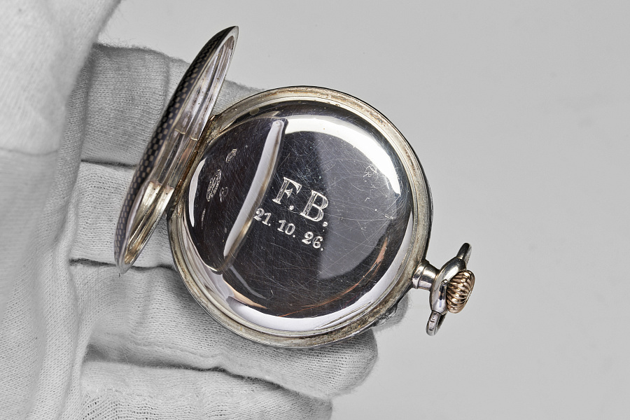 A. Lange & Söhne Open Face Niello Pocket Watch