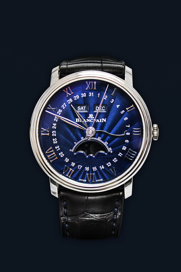 Villeret Quantième Complet in White Gold