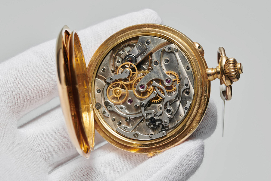Hunter Case Pocket Watch Chronograph