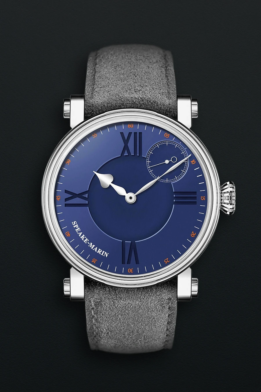 One & Two Academic Metallic Blue Titanium