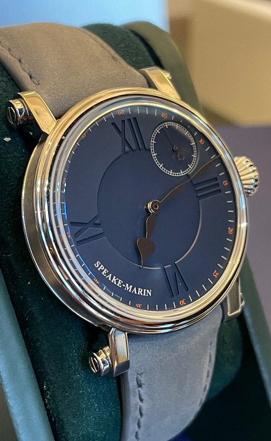 One & Two Academic Metallic Blue Titanium