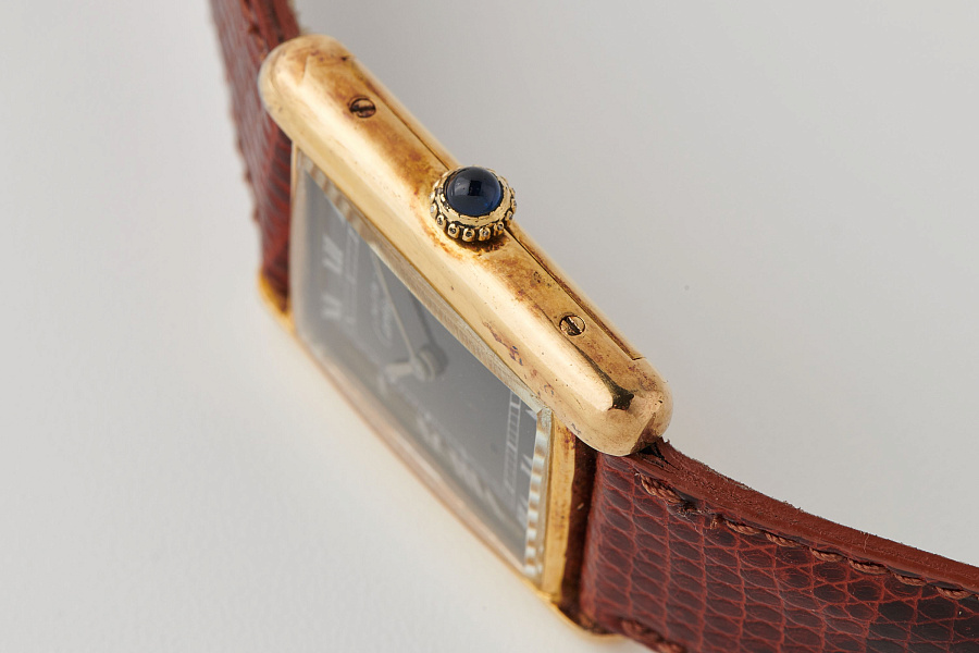 Tank Vermeil Hand-wound Black
