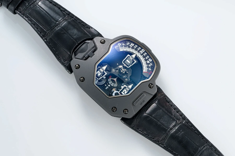 UR-110 Turbine Automatic in Black Coated Titanium