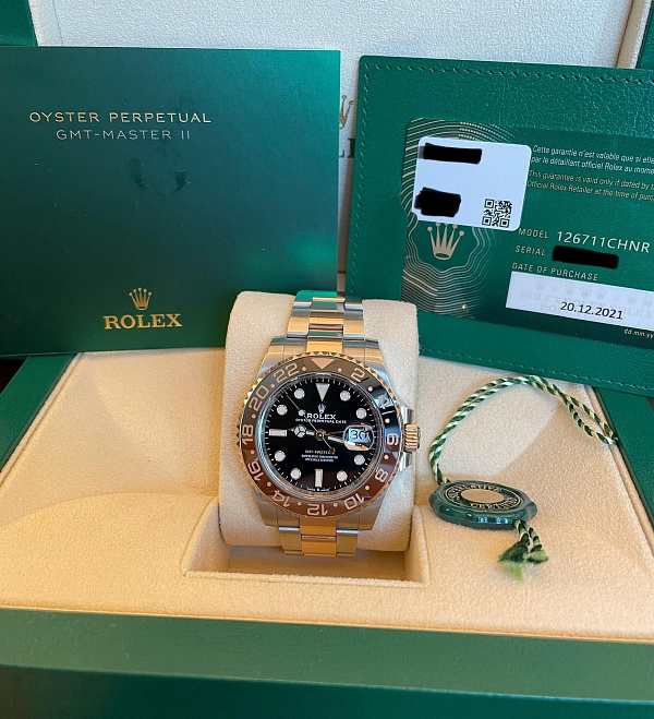 GMT-Master II 126711 ‘Rootbeer’ Everose Rolesor Original Bucherer Invoice