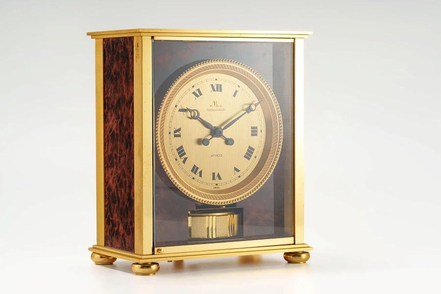Atmos Table Clock in Tortoise Shell Style