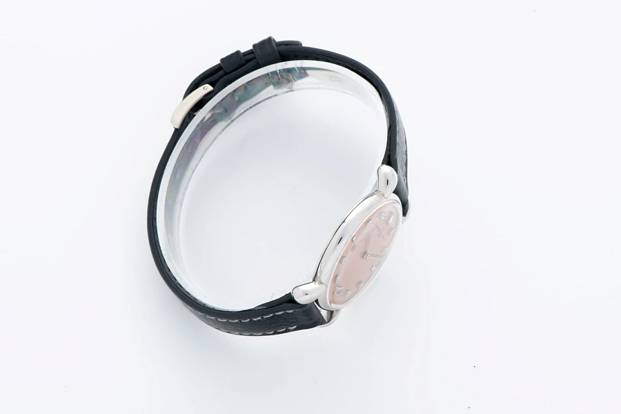 Platinum Watch with Diamond Salmon Dial