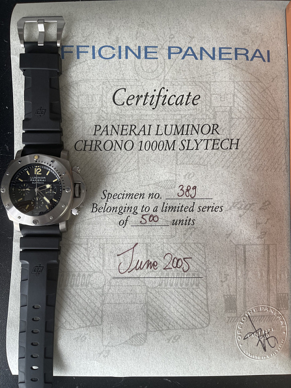 Luminor Submersible Chrono 1000m Slytech