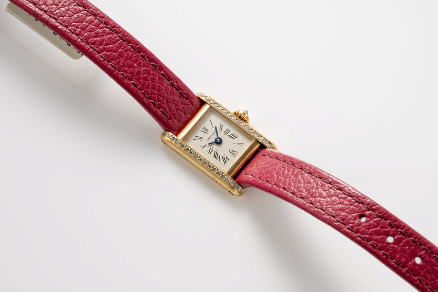 Mini Tank Quartz Ref. 1759 in 18k Yellow Gold