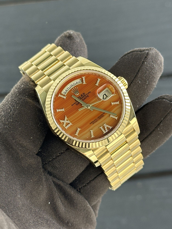 Day-Date 36 Orange Carnelian Dial