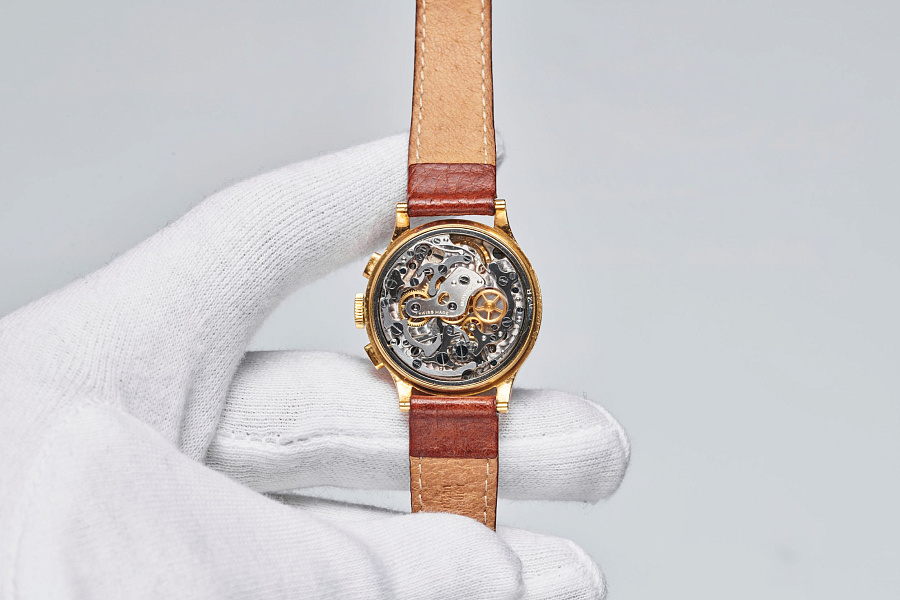 18K Yellow Gold Chronograph 1950s