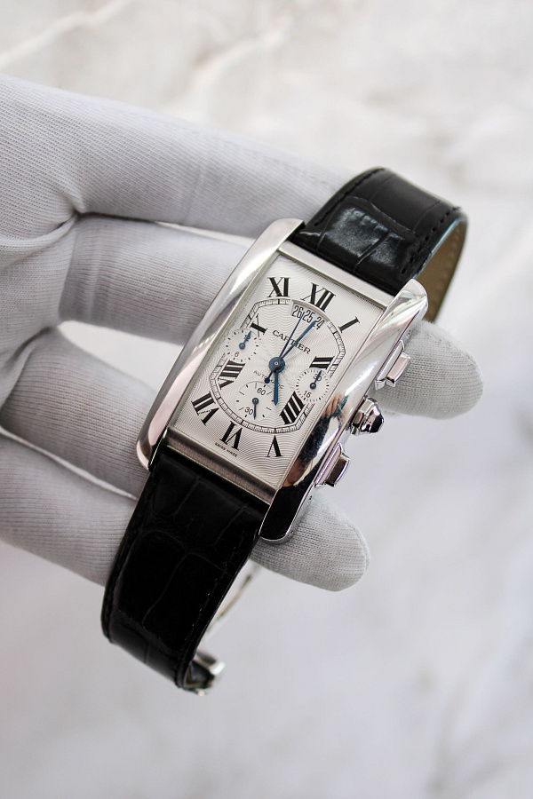 Tank Americaine XL Chronograph Automatic White Gold