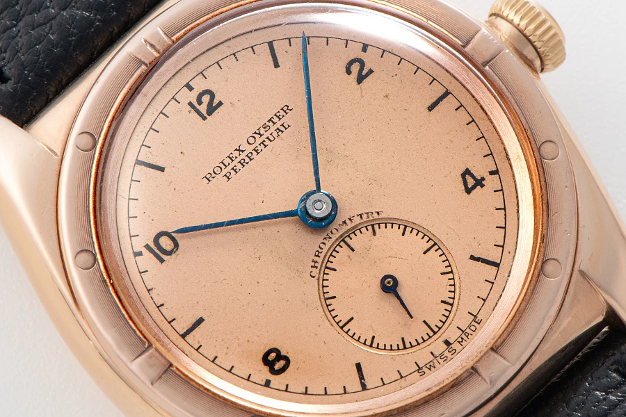 Oyster Perpetual Bubbleback Ref. 3131 in 14k Rose Gold