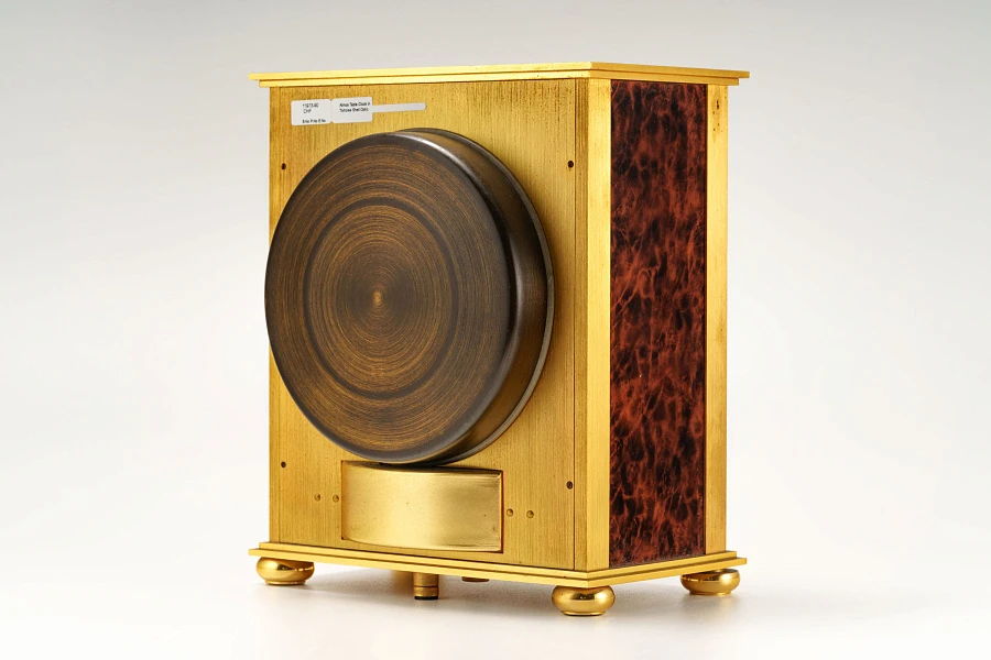 Atmos Table Clock in Tortoise Shell Style