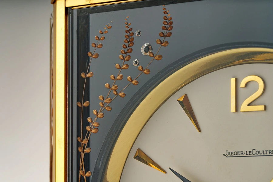 Atmos Table Clock with Intricate Decorations