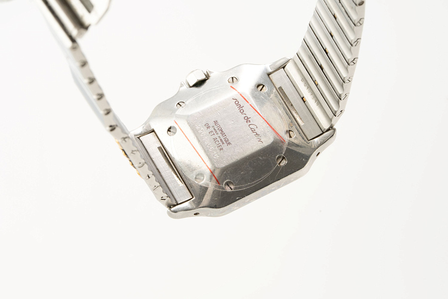 Santos Godron Ref. 2961 in Stainless Steel and 18k Yellow Gold