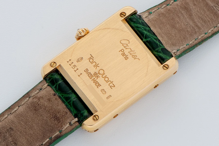 Tank Louis Ref. 11511 in 18k Yellow Gold with Diamonds