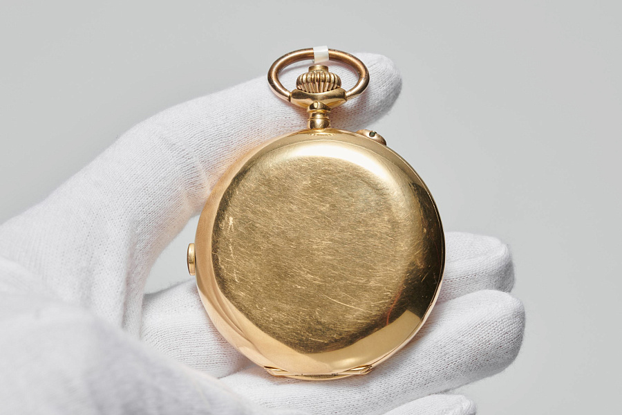Hunter Case Pocket Watch Chronograph