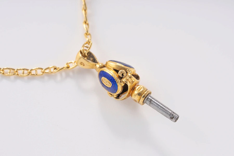 French Pocket Watch in 18k Yellow Gold