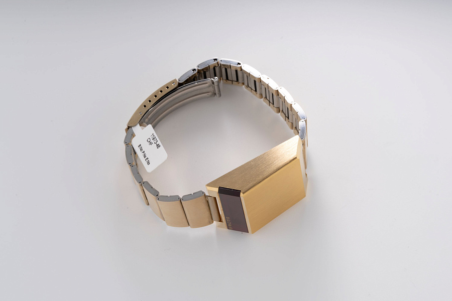 LED Digital Watch Gold Plated