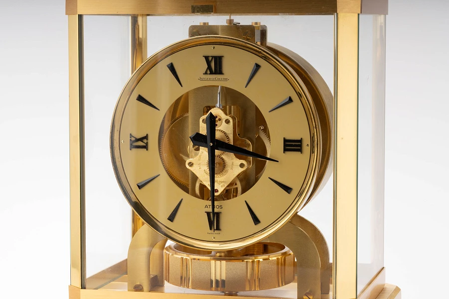 Atmos Table Clock in Gilt Brass