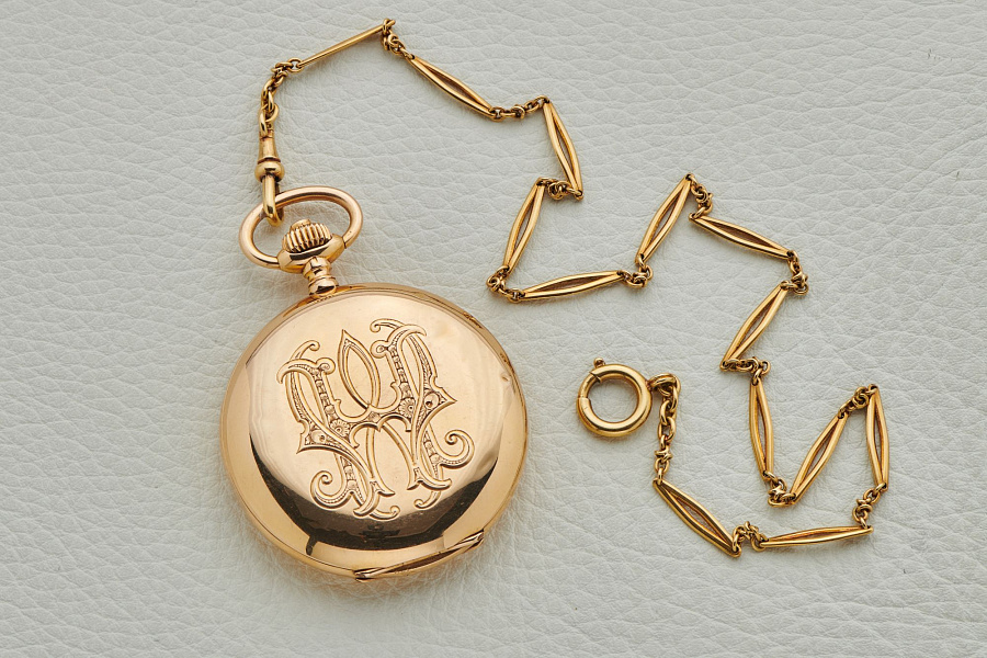 18k Rose Gold Pocket Watch