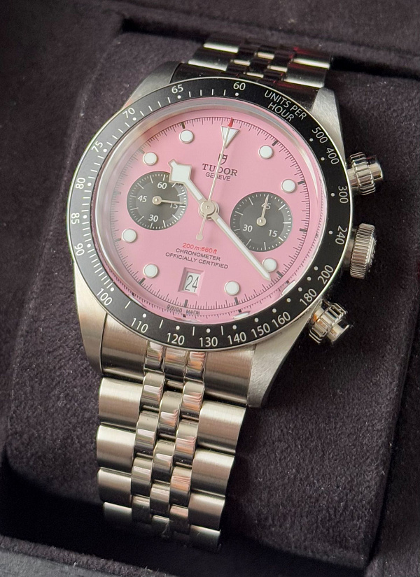 Heritage Black Bay Chronograph Inter Miami Pink 79360