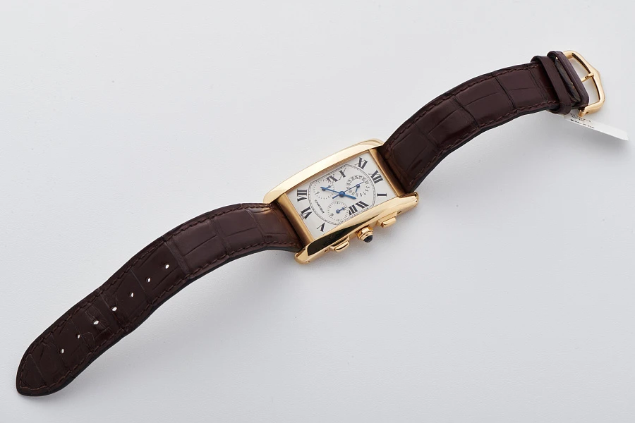 Tank Américaine Chronograph Ref. 1730 in 18k Yellow Gold