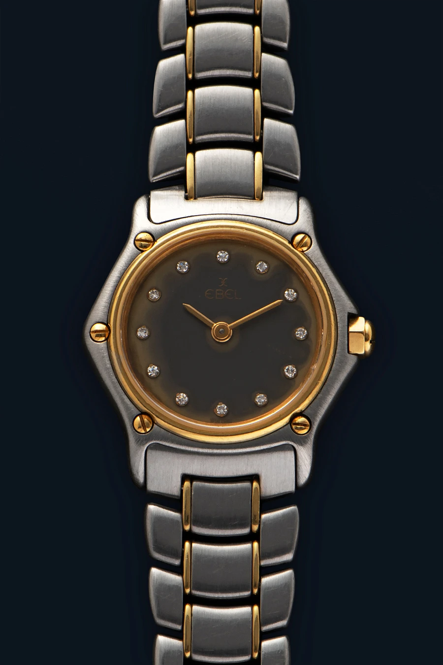 1911 Mini Quartz Ref. 166901 in Stainless Steel and 18k Yellow Gold