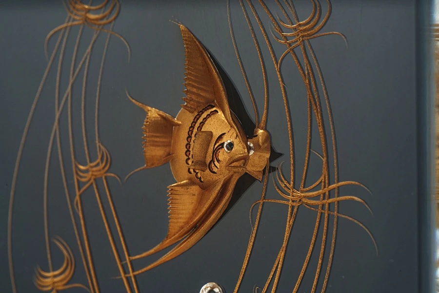 Atmos Table Clock with Intricate Decorations