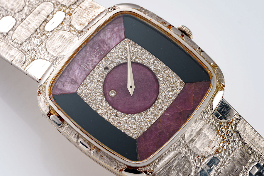 Stone Dial Ref. 9771 A80 in 18k White Gold