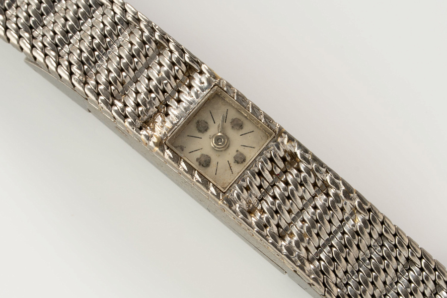 Duoplan Jewelry Watch in 18k White Gold