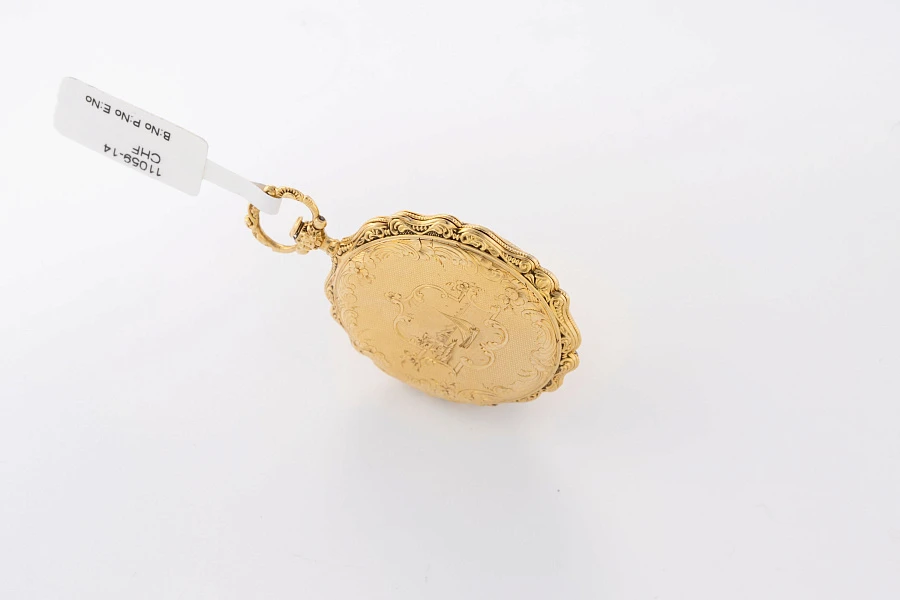 French Pocket Watch in 18k Yellow Gold