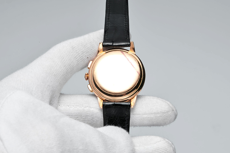 18K Rose Gold Chronograph 1950s