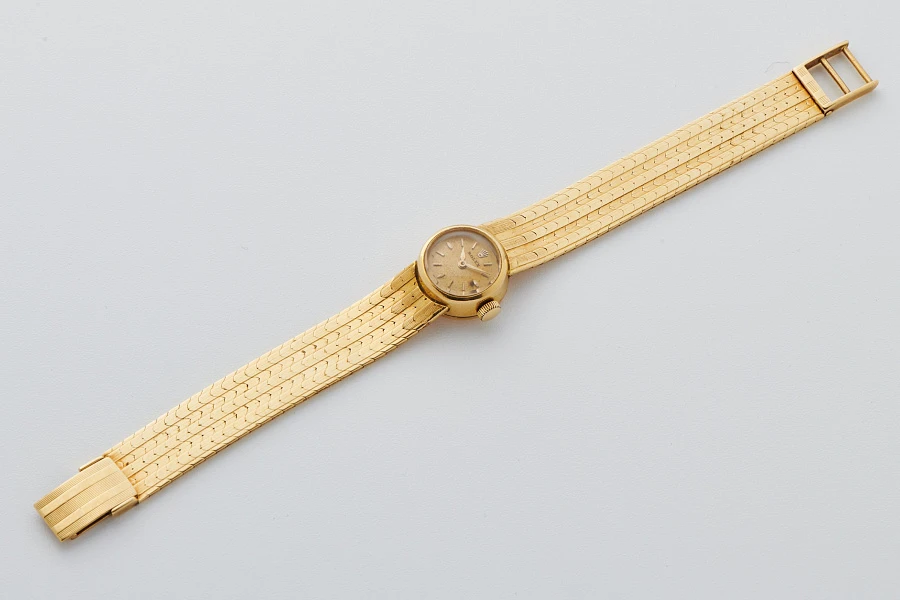 Orchid Ladies Watch in 18k Yellow Gold