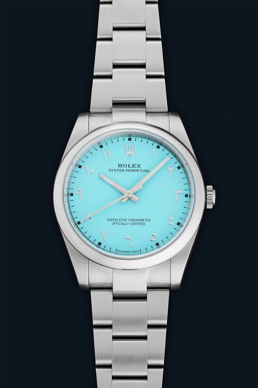 Oyster Perpetual Ref. 124300 with Aftermarket Dial Splendre Unique UK