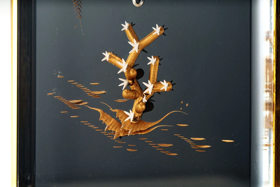 Atmos Table Clock with Intricate Decorations