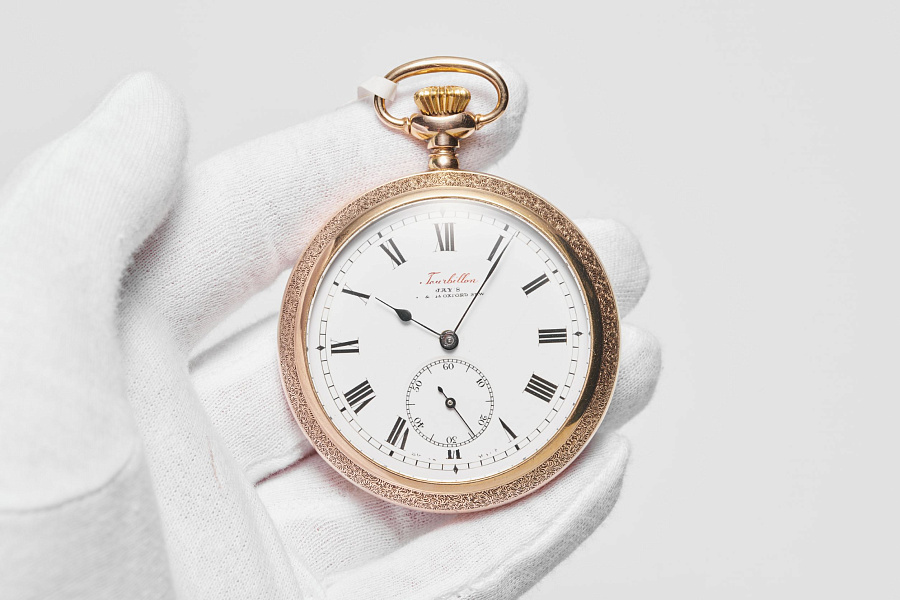 Jay's Open Face Tourbillon Pocket Watch
