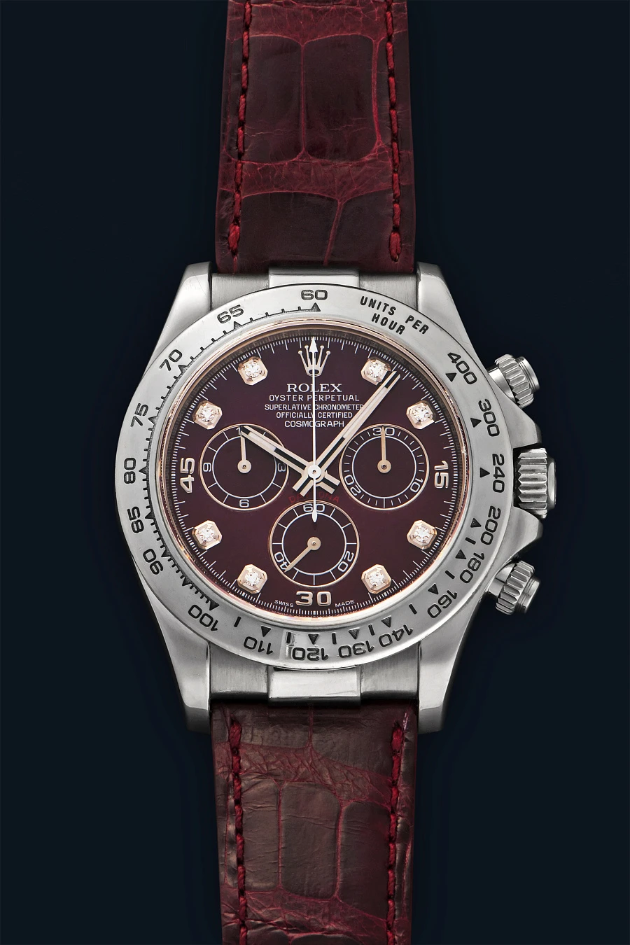 Daytona Ref. 116519 Rubellite Dial in 18k White Gold
